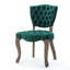 Chaise Parsons rembourrée et capitonnée Richard-581231218