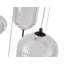 Lustre 12 lumières DEL noir satiné avec abat-jour PC-1446042384