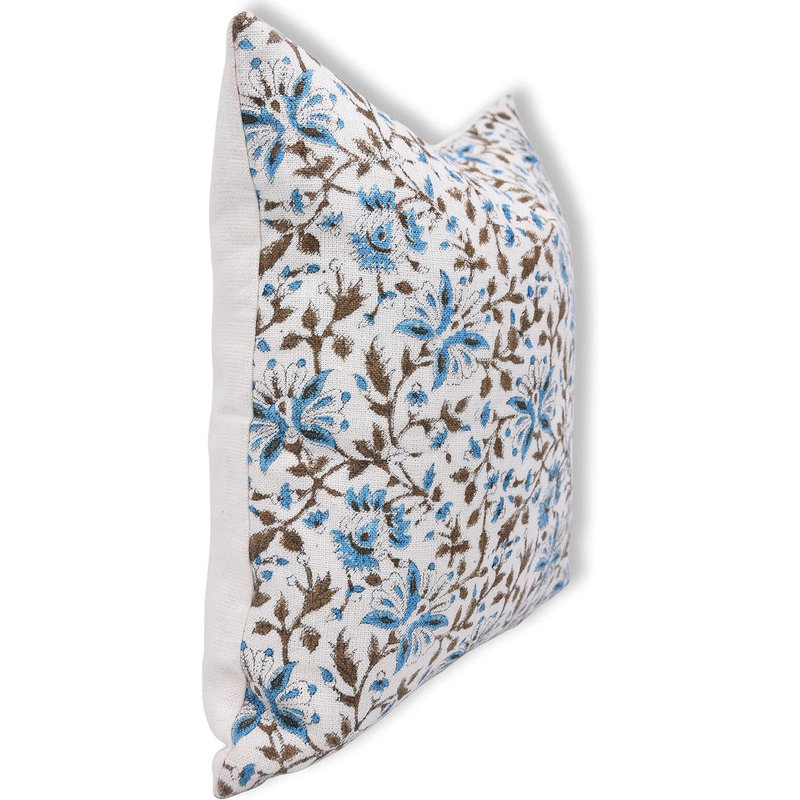 Linen Lumbar Indoor/Outdoor Pillow Cover, 14" x 20"