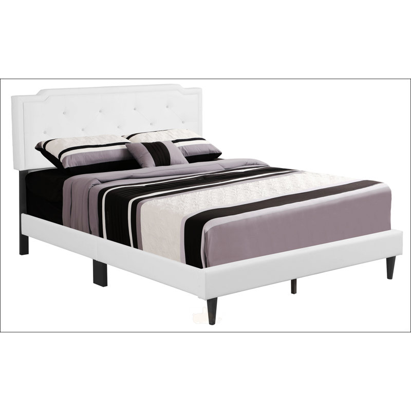  Bed, White, Queen