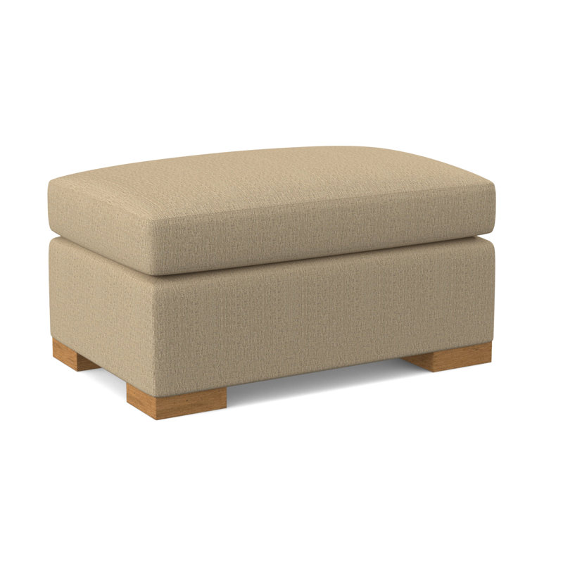 Elkins Ottoman, Amber, Maya Cyan