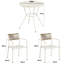 Rimini Patio Dining Set with Round Metal Table & Two Chairs-584972364