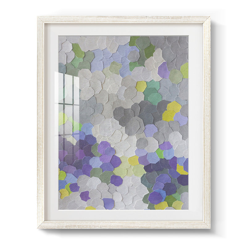 Un jardin en Provence - reproduction encadrée, H 28,5 po x l 20,5 po, Blanc