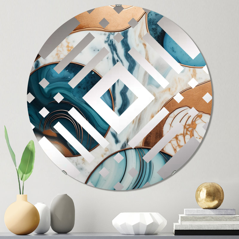 Salyma - Miroir décoratif diamant, 31,4 po x 31,4 po
