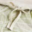 Housse de couette en coton 5 pièces pour imprimé botanique tropical / grand, fermeture à boutons, attaches intérieures, coussins tricotés avec coussins brodés, motif bleu, lavage à la machine, étiquetés