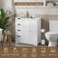 Armoire de salle de bain à 4 tiroirs L 32 po x l 12 po x H 33 po Marbeth-1338705090