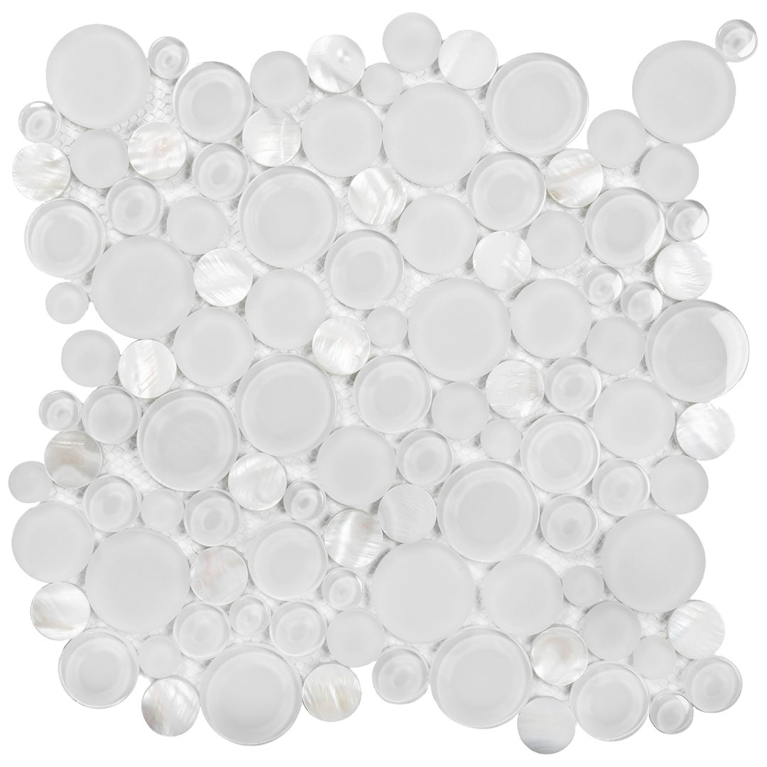 12" x 12" Glass Random Mosaic Wall & Floor Tile Apollo Tile