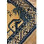 Tapis ivoire antique en laine Baotou