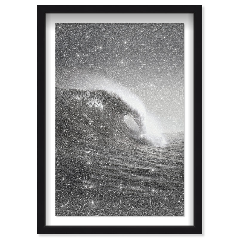 Tectonic Flow II Print by Oliver Gal, 16.5"H x 11.5"W, Black Shadowbox