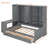 Twin Size Wooden Daybed With Three Drawers, And All-In-One Cabinet, Desk And Shelves-874290596