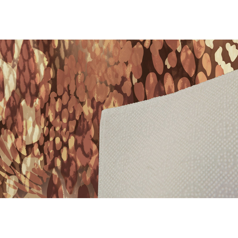 Luxurious Woven Carpet 5.2 x 7.5 ft, 100% Polyester, 0.4 in Pile Height | Antibacterial, Non-Slip PVC Dot Underside, Machine Washable | Elegant 3D Digital Print Design, Perfect for Living Room & Bedroom Décor