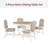 4 - Person Pedestal Dining Set