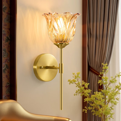 Applique murale en verre Tulip Petal