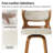 Storm Modern Swivel Counter Stool with Bent Wood Back-1387212159
