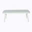 Causeuse et table en acier, blanc cassé et gris-815597955-815597953