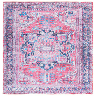Kingsford Oriental Navy/Pink Area Rug