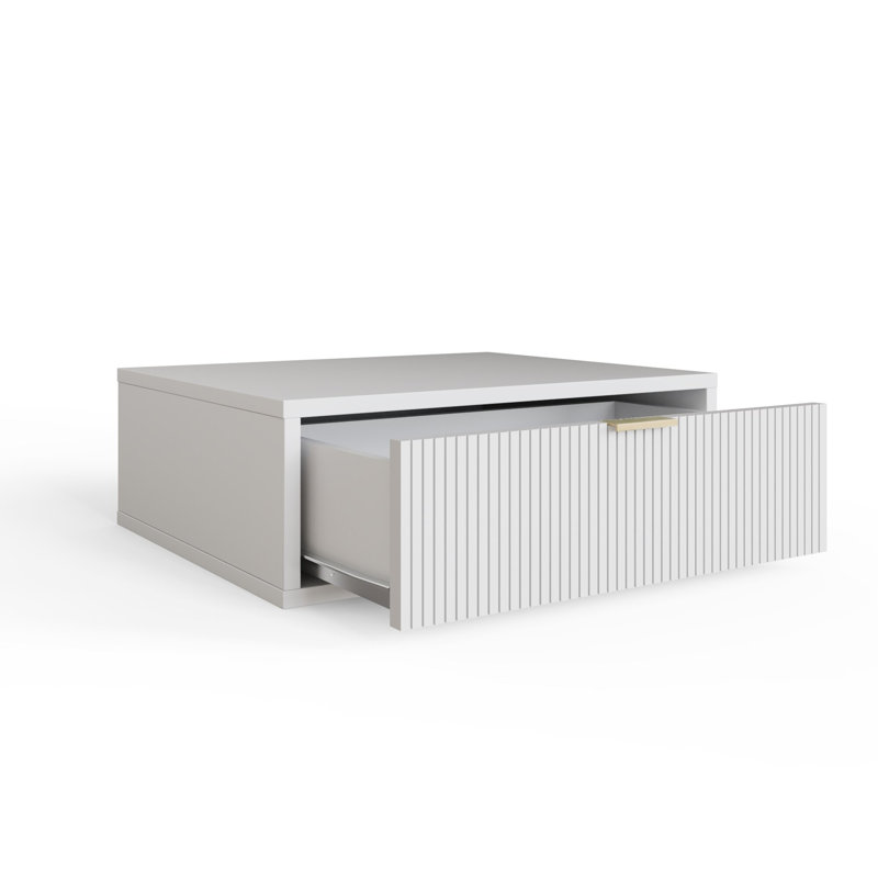 Sienna 50cm W Manufactured Wood Bedside Table