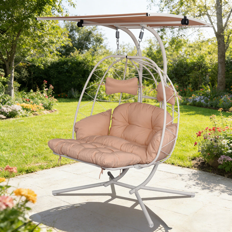 Chaise de jardin spacieuse en acier