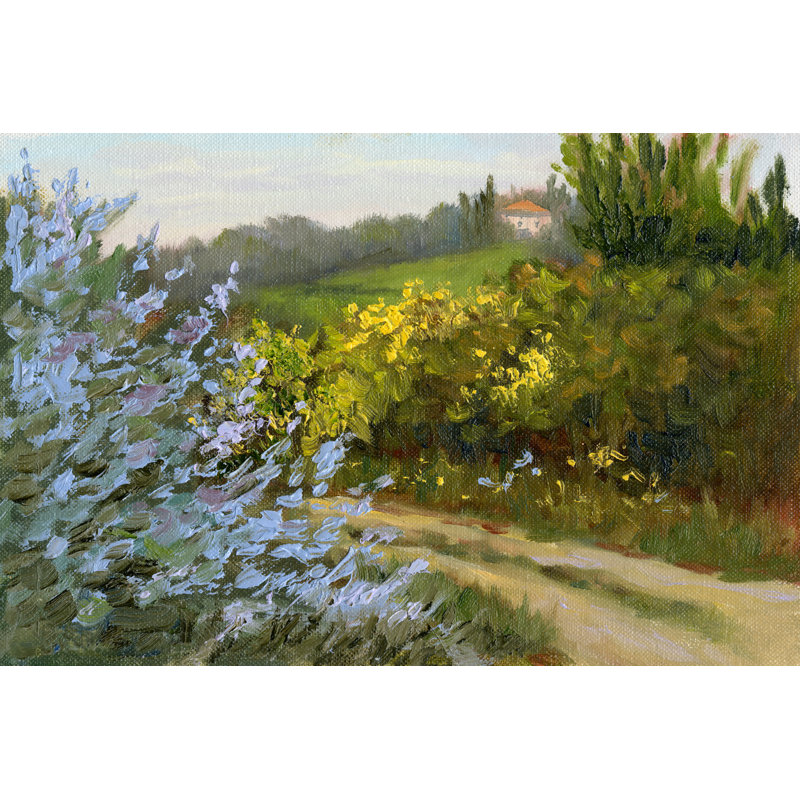 Rosemary by the Road by Mary Jean Weber - Painting Print, 81cm H x 122cm W, Wrapped Canvas