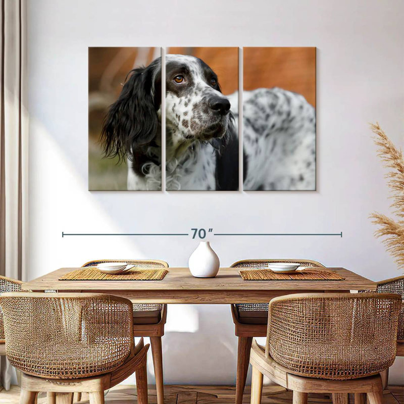 Spotted English Setter, 36" H x 57" W