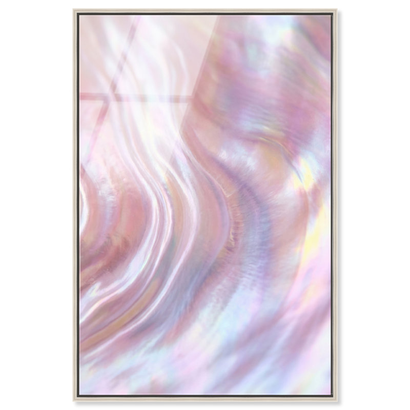 Iridescent Wave Print by Oliver Gal, 25"H x 17"W, Silver Floater Frame