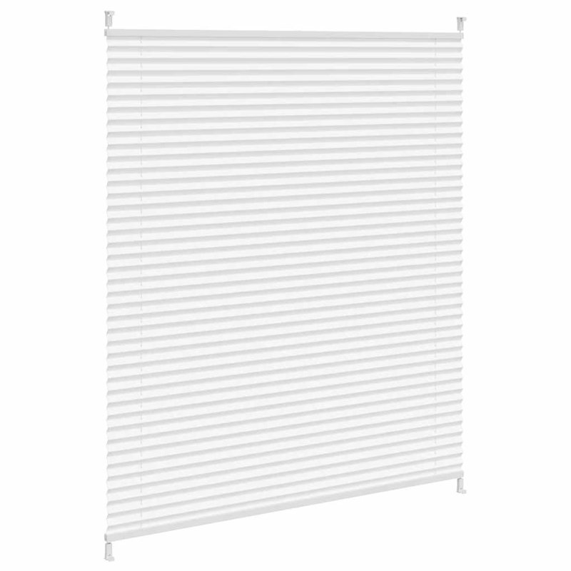 Room Darkening Pleated Blind, 100cm W x 125cm L, White