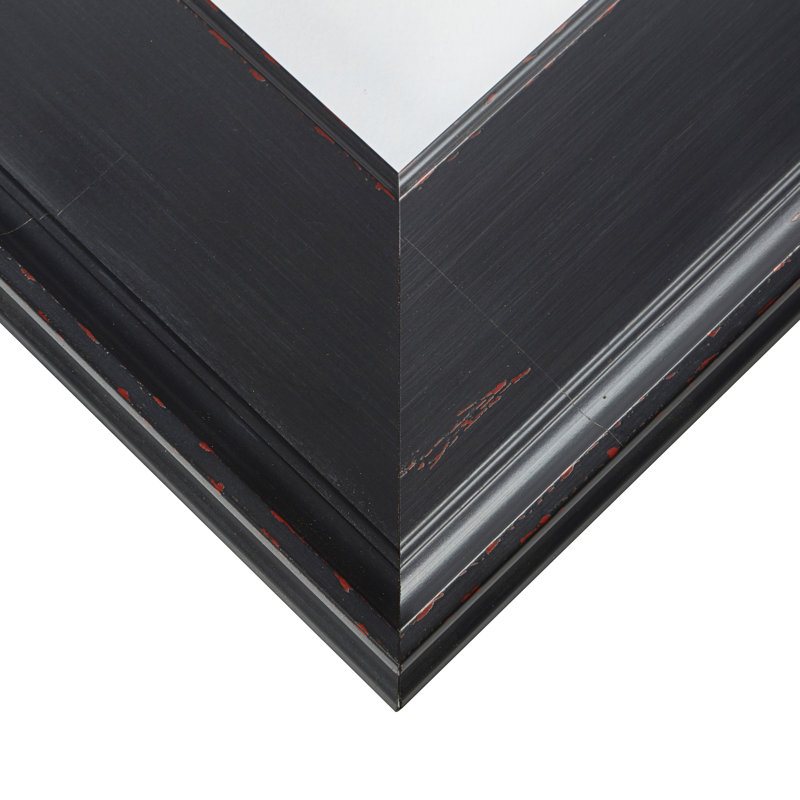 Lakitta Wood Picture Frame with Mat, Antique Black, 16" x 22" Matted to 12" x 18"