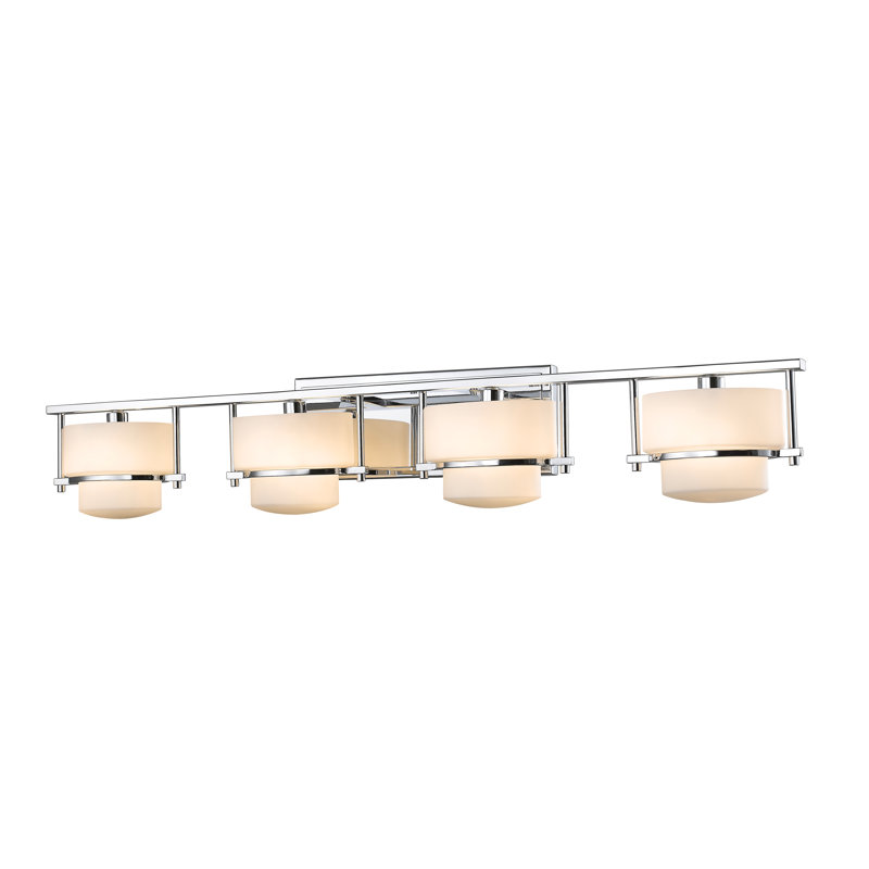 Éclairage de salle de bain à intensité variable 4 lumières McMullen, Bronze, DEL