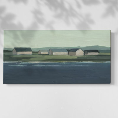 Lakeside Coast I - Toile tendue avec châssis encadré - Prêt à accrocher