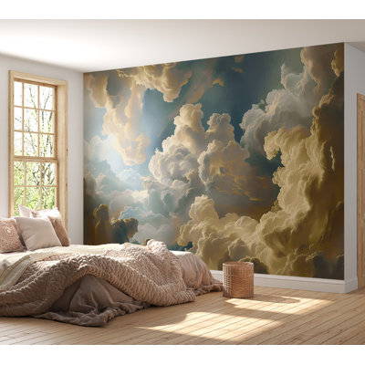 Murale paysage pelez et collez - Soleil et ombres