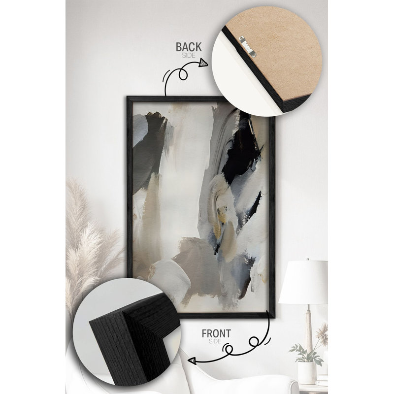 Ensemble de 3 panneaux décoratifs élégants en bois aggloméré, cadre en bois massif, 13,4 x 19,3 x 0,6 pouces | Œuvre d'art 100% MDF avec impression numérique | Parfait pour le salon, la chambre à coucher et le bureau, design élégant et moderne