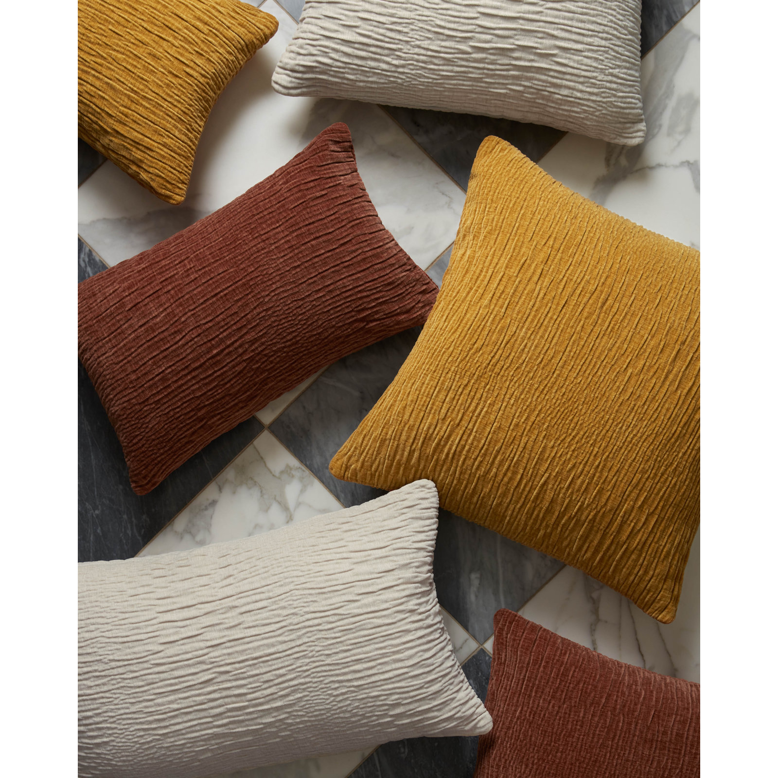 Edan Throw Pillow, Gold, Polyester/Polyfill, 22"H x 22"W