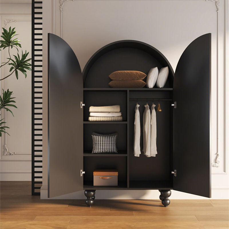 Armoire à double porte de style rétro