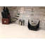 Carreau de mosaïque linéaire blanc Iris
