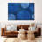 Blue African Circles On Canvas Print-1623270345