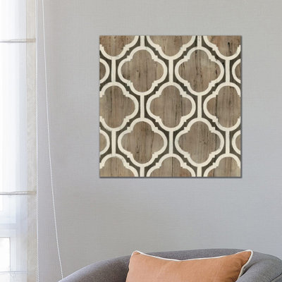 Driftwood Geometry VI by June Erica Vess - Wrapped Canvas Painting