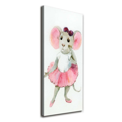 Mouse Ballerina - Wrapped Canvas Print