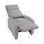 Fauteuil inclinable moderne en velours côtelé gris clair clair avec structure en bois massif, mobilier de salon-804389753