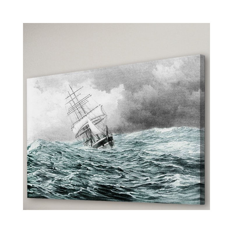 « gross eaux », reproduction d’art sur toile tendue, 40 po x 60 po
