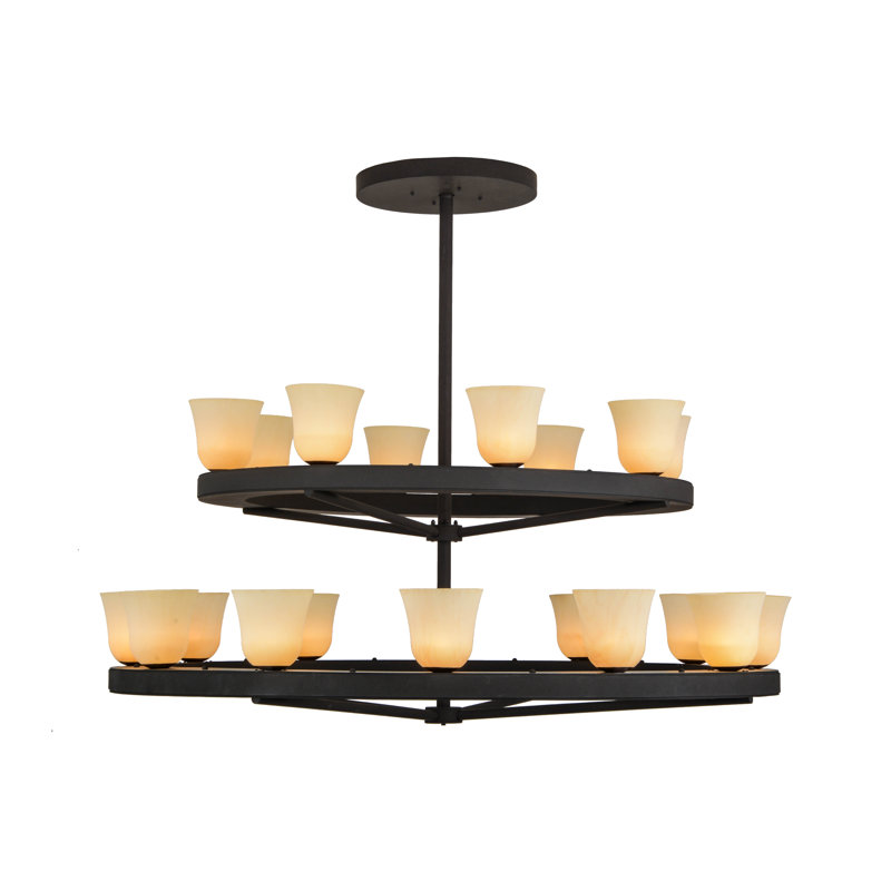 Burholme 20 - Light Glass Chandelier