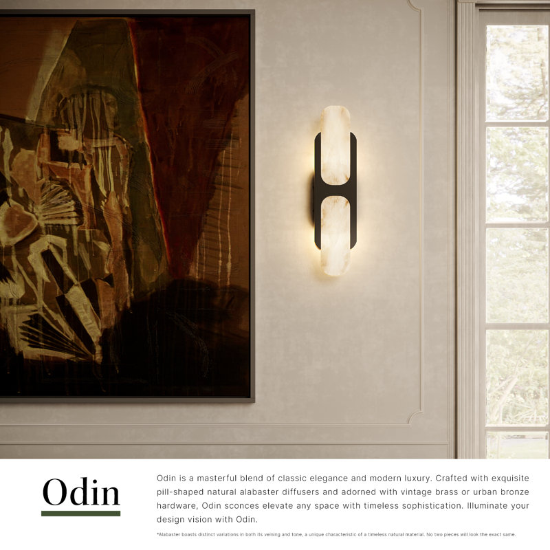 Odin 2 - Light Bath Sconce, Vintage Brass