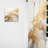 Tunxis Graceful Minimalism Beige and Gold muted art - Modern Velvet Curtain - Room Darkening - 1 panel-860342453