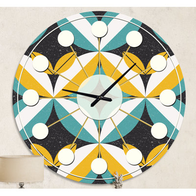 Horloge murale rétro Mid-Century