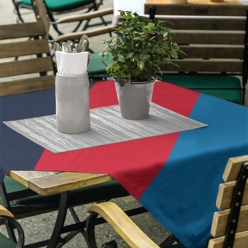 Nappe rayée en mélange de coton, Mississippi Rebellion bleu marine / rouge / bleu p