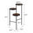 Lila Black and Walnut 3-tier Foldable Plant Stand
