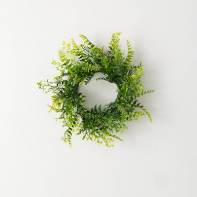 Rincon Faux Fern Plastic 10.5'' Wreath