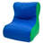 School Age High Back Lounger - Blue/Green