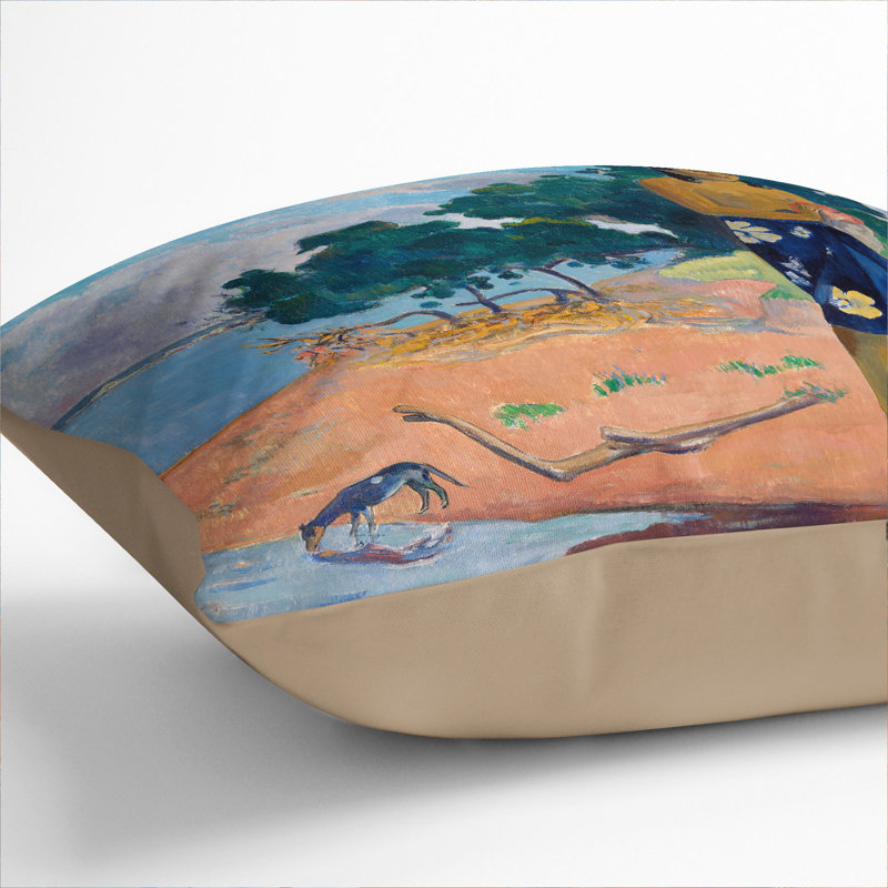 Square Cushion, 40cm H x 40cm W x 15cm D, Stone