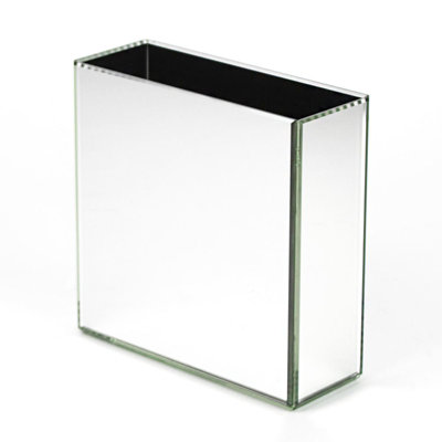 Gerling Mirror 7" Indoor / Outdoor Glass Table Vase