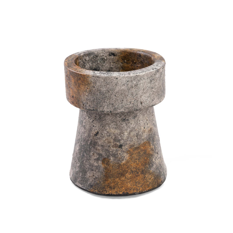Terracotta Tabletop Pillar, 16cm H x 13cm W x 13cm D